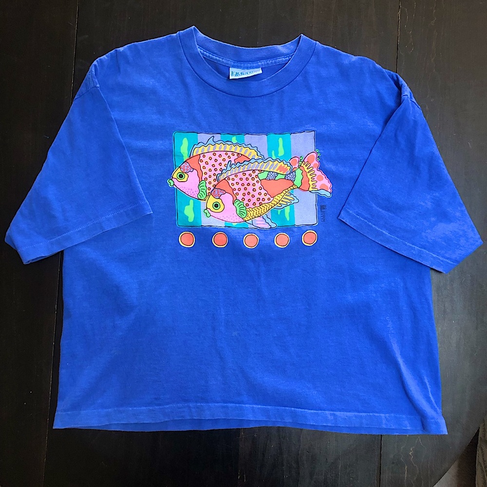 Vintage Fresh Produce Fish Tee